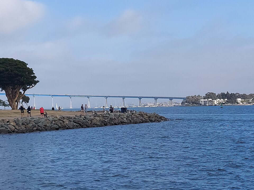 San Diego–Coronado Bridge spanning San Diego Bay